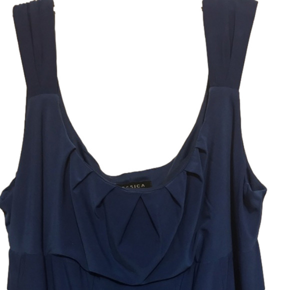 Never Worn! Royal Blue Empire Waist Dress (Knee Length) - Picture 7 of 11